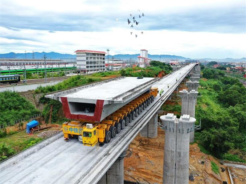 泸州高铁高架桥施工